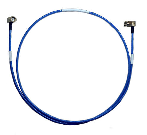 RF cable assembly with coaxial connectors